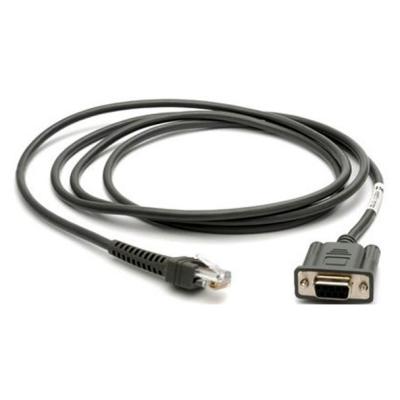 Zebra RS232-Kabel 2,7m, gedreht, 9-Pin weiblich, für Fixmount Scanner DS457