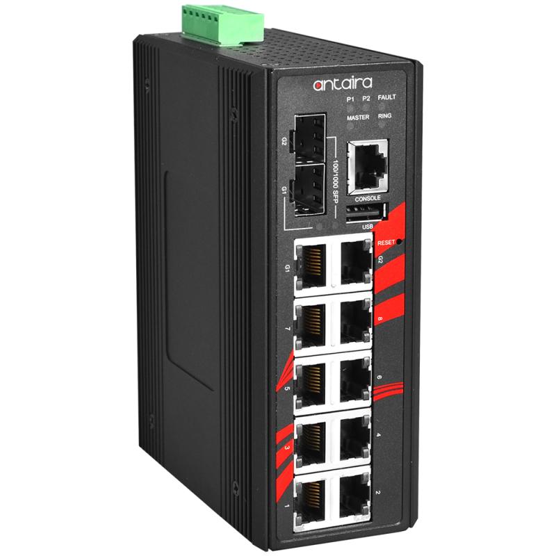 12-port Managed Industrial Ethernet Switch