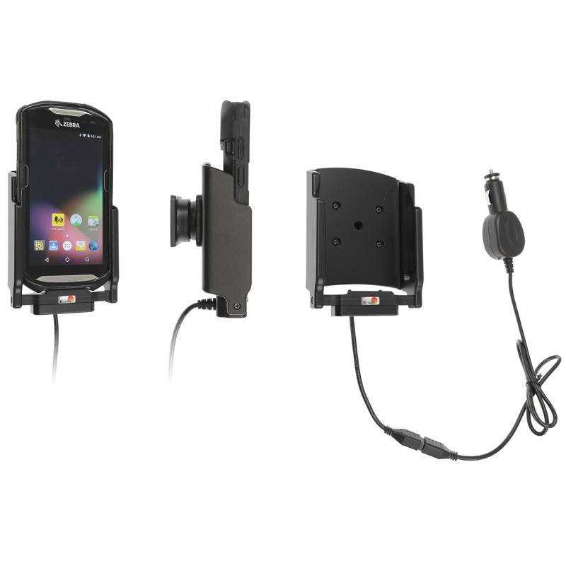 Aktive Halterung, 12/24V, 2A, AMPS, Neigung und Drehung, Zigaretten-Adapter, Mobilis Schutzh&uuml;lle not