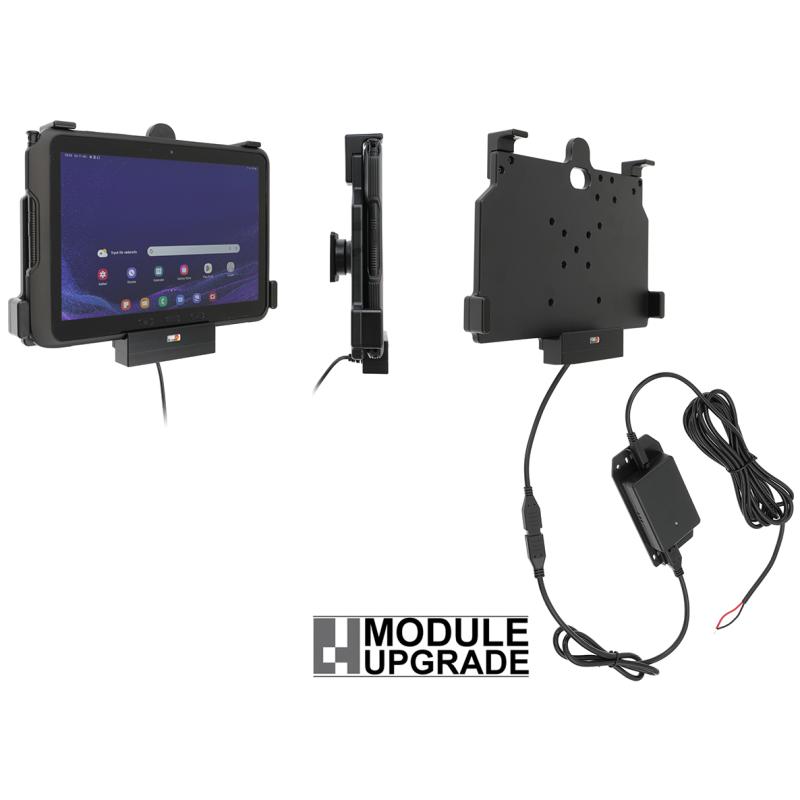 Aktiv-Halterung, Bohrung: AMPS, inkl.: Netzteil, Netzkabel, passend f&uuml;r: Samsung Galaxy Tab Active 4