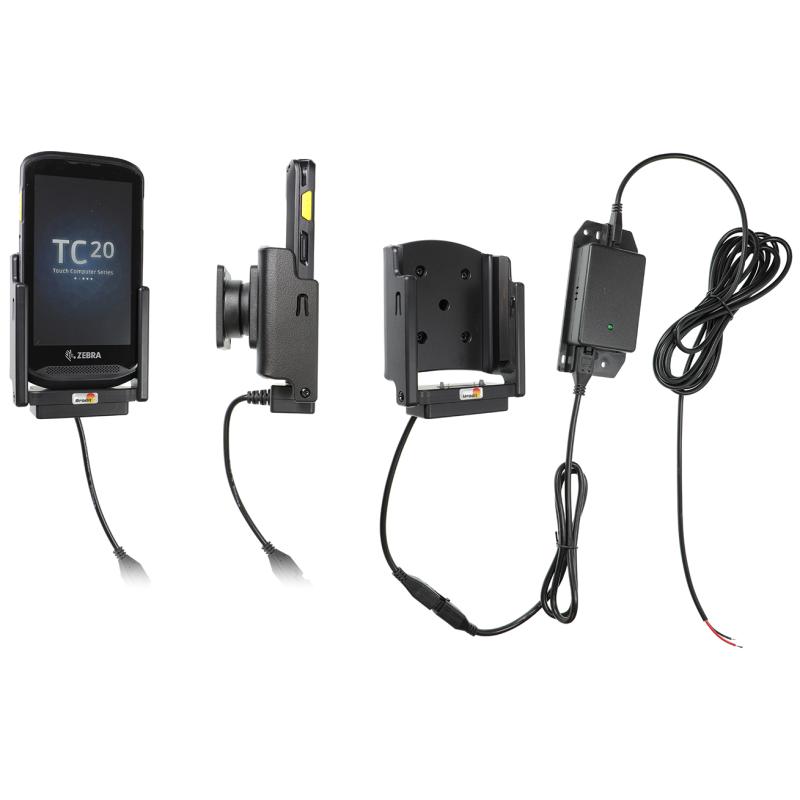 Brodit Aktiv Halterung f&uuml;r eine feste Installation - Zebra TC20 2A Ladung. 12/24 Volt