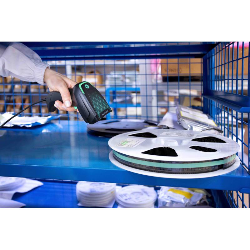 Datalogic GD4620 with Presentation Base, 2D, HD, USB, Kit (USB), schwarz