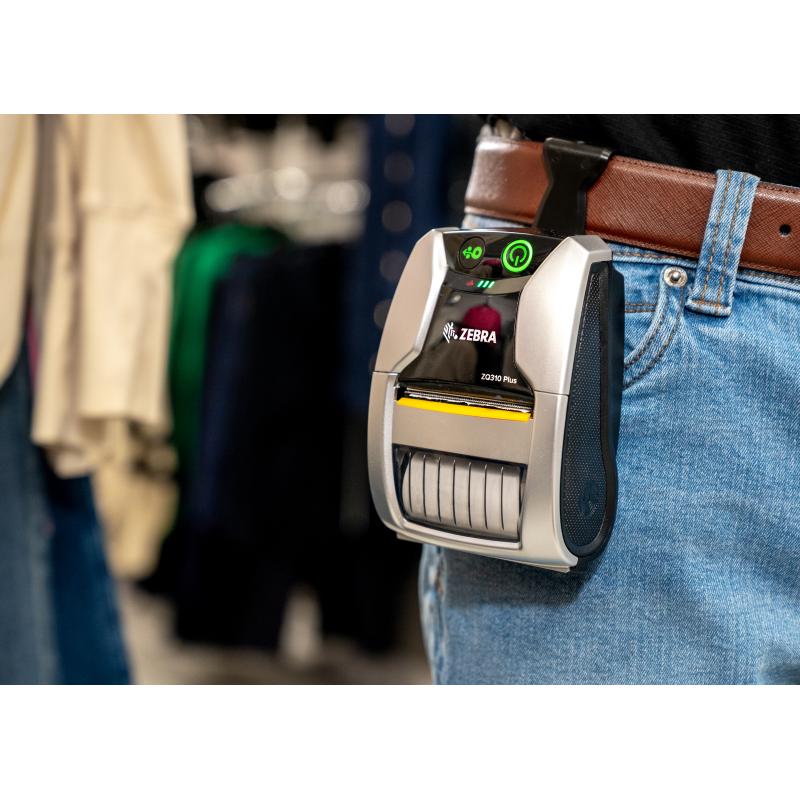 Zebra ZQ310 Plus Indoor TD(203dpi), BT, WLAN, NFC, Mobildrucker, USB-C, Etikettensensor, Black Mark