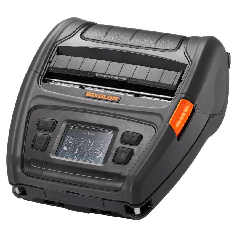 Bixolon XM7-40,TD, (203dpi), BT (iOS), WLAN, LL Platen, LCD, Black Mark, Gap, G&uuml;rtelschlaufe, Akku, 6800mAh