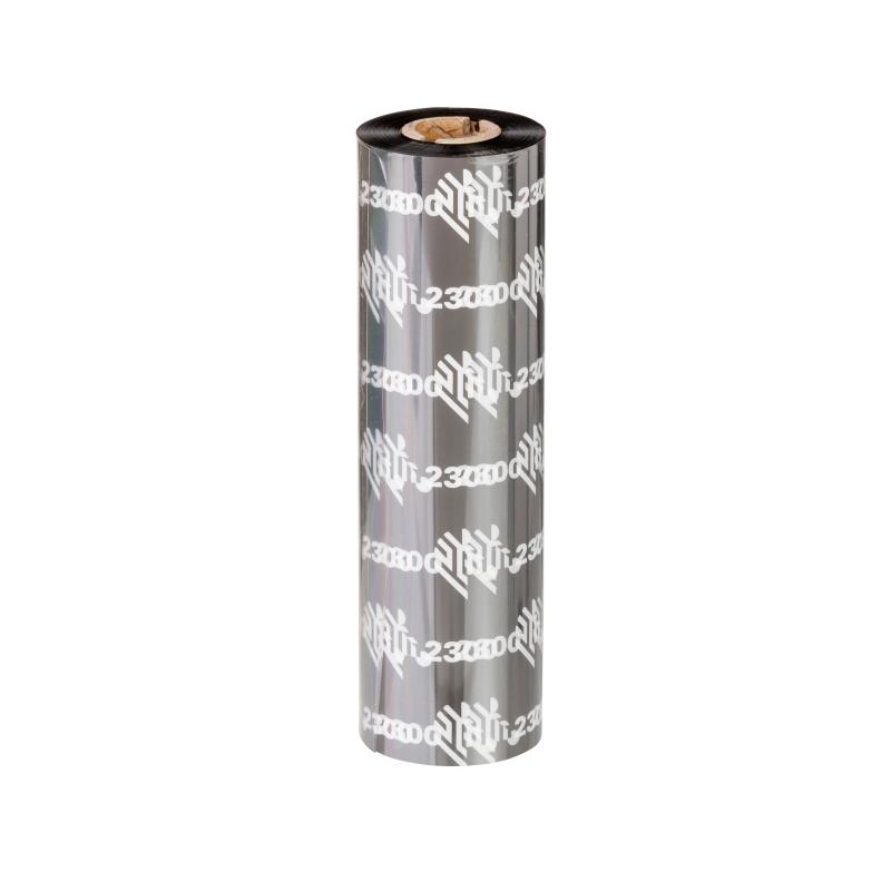 Thermotransferband, Zebra 2300, Wachs, Rollenbreite:56,9mm, Kernbreite:58mm, Kern:12,7mm, L&auml;nge 74m