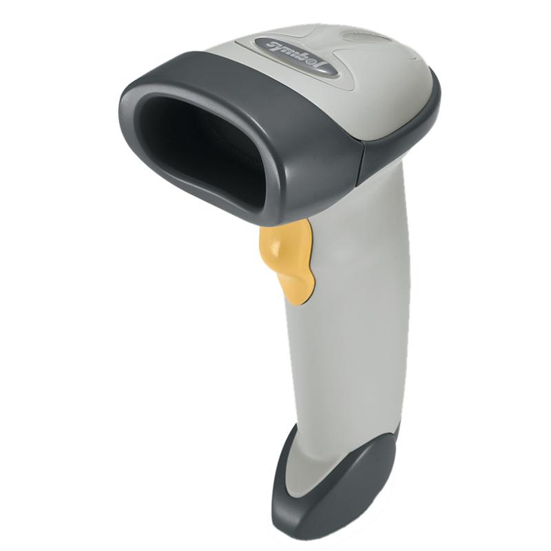 Zebra LS2208 1D, RS232-Kit, Standfu&szlig;, hellgrau