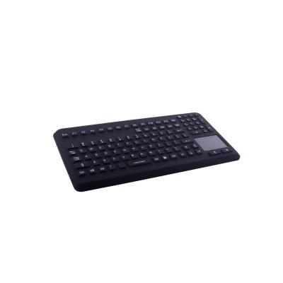 Tastatur InduProof Advanced Touch TKG-104-TOUCH-IP68-VESA-BLACK-USB-DE IP68